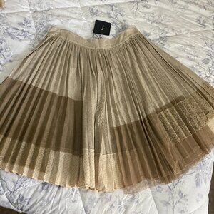 Vintage beige and brown skirt